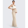 image:imageG4Free Womens Maternity BareFeel Wide Leg Yoga Pants  BumpFriendly CoverageWide Leg DesignLycra BlendExtremely SoftSkinlike Touchfor Work Casual WearLight Khaki