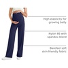 image:imageG4Free Womens Maternity BareFeel Wide Leg Yoga Pants  BumpFriendly CoverageWide Leg DesignLycra BlendExtremely SoftSkinlike Touchfor Work Casual WearRoyal Blue
