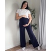 image:imageG4Free Womens Maternity BareFeel Wide Leg Yoga Pants  BumpFriendly CoverageWide Leg DesignLycra BlendExtremely SoftSkinlike Touchfor Work Casual WearRoyal Blue