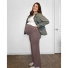 image:imageG4Free Womens Maternity BareFeel Wide Leg Yoga Pants  BumpFriendly CoverageWide Leg DesignLycra BlendExtremely SoftSkinlike Touchfor Work Casual WearTaupe