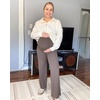 image:imageG4Free Womens Maternity BareFeel Wide Leg Yoga Pants  BumpFriendly CoverageWide Leg DesignLycra BlendExtremely SoftSkinlike Touchfor Work Casual WearTaupe
