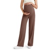 image:imageG4Free Womens Maternity BareFeel Wide Leg Yoga Pants  BumpFriendly CoverageWide Leg DesignLycra BlendExtremely SoftSkinlike Touchfor Work Casual WearCoffee Brown
