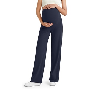 image:imageG4Free Womens Maternity BareFeel Wide Leg Yoga Pants  BumpFriendly CoverageWide Leg DesignLycra BlendExtremely SoftSkinlike Touchfor Work Casual WearDark Blue