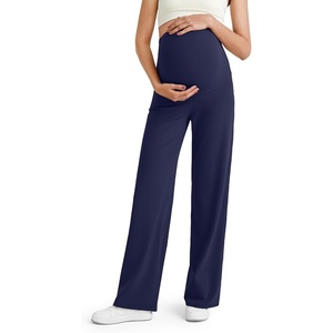 image:imageG4Free Womens Maternity BareFeel Wide Leg Yoga Pants  BumpFriendly CoverageWide Leg DesignLycra BlendExtremely SoftSkinlike Touchfor Work Casual WearRoyal Blue