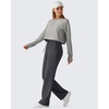 image:imageG4Free Waffle Wide Leg Casual Womens Sweatpants  Comfy Lounge Pants with PocketsDark Gray