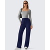 image:imageG4Free Waffle Wide Leg Casual Womens Sweatpants  Comfy Lounge Pants with PocketsRoyal Blue
