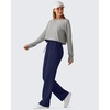 image:imageG4Free Waffle Wide Leg Casual Womens Sweatpants  Comfy Lounge Pants with PocketsRoyal Blue