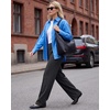 image:imageG4Free Waffle Wide Leg Dress Pants for Women  Pull On Work Pants High Waisted Stretchy TrousersDark Gray