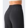 image:imageG4Free Waffle Wide Leg Dress Pants for Women  Pull On Work Pants High Waisted Stretchy TrousersDark Gray