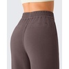image:imageG4Free Waffle Wide Leg Dress Pants for Women  Pull On Work Pants High Waisted Stretchy TrousersTaupe