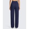 image:imageG4Free Womens Waffle Knit Wide Leg Sweatpants  High Waisted with Pockets Casual Straight Leg PantsRoyal Blue