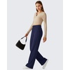image:imageG4Free Womens Waffle Knit Wide Leg Sweatpants  High Waisted with Pockets Casual Straight Leg PantsRoyal Blue