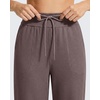 image:imageG4Free Womens Waffle Knit Wide Leg Sweatpants  High Waisted with Pockets Casual Straight Leg PantsTaupe
