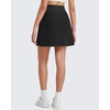 image:imageG4Free WaffleKnit Sweat Skirts for Women High Waisted ALine Drawstring Casual Skirt with Pockets No Builtin ShortsBlack