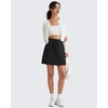 image:imageG4Free WaffleKnit Sweat Skirts for Women High Waisted ALine Drawstring Casual Skirt with Pockets No Builtin ShortsBlack