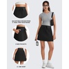 image:imageG4Free WaffleKnit Sweat Skirts for Women High Waisted ALine Drawstring Casual Skirt with Pockets No Builtin ShortsBlack