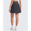 image:imageG4Free WaffleKnit Sweat Skirts for Women High Waisted ALine Drawstring Casual Skirt with Pockets No Builtin ShortsDark Gray