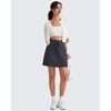 image:imageG4Free WaffleKnit Sweat Skirts for Women High Waisted ALine Drawstring Casual Skirt with Pockets No Builtin ShortsDark Gray