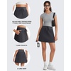 image:imageG4Free WaffleKnit Sweat Skirts for Women High Waisted ALine Drawstring Casual Skirt with Pockets No Builtin ShortsDark Gray