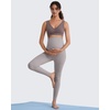image:imageG4Free BareFeel Maternity Bra Wireless Nursing for Breastfeeding V Neck  Crossover Front U Back Nonremovable Pads Wide Straps Comfort Soft BraletteEasy Nursing for SleepampSportsampCasualTaupe