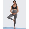 image:imageG4Free BareFeel Maternity Bra Wireless Nursing for Breastfeeding V Neck  Crossover Front U Back Nonremovable Pads Wide Straps Comfort Soft BraletteEasy Nursing for SleepampSportsampCasualBlack