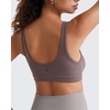image:imageG4Free BareFeel Maternity Bra Wireless Nursing for Breastfeeding V Neck  Crossover Front U Back Nonremovable Pads Wide Straps Comfort Soft BraletteEasy Nursing for SleepampSportsampCasualTaupe