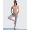 image:imageG4Free BareFeel Maternity Bra Wireless Nursing for Breastfeeding V Neck  Crossover Front U Back Nonremovable Pads Wide Straps Comfort Soft BraletteEasy Nursing for SleepampSportsampCasualLight Khaki