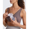 image:imageG4Free BareFeel Maternity Bra Wireless Nursing for Breastfeeding V Neck  Crossover Front U Back Nonremovable Pads Wide Straps Comfort Soft BraletteEasy Nursing for SleepampSportsampCasualTaupe