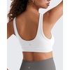 image:imageG4Free BareFeel Maternity Bra Wireless Nursing for Breastfeeding V Neck  Crossover Front U Back Nonremovable Pads Wide Straps Comfort Soft BraletteEasy Nursing for SleepampSportsampCasualPure White