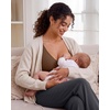 image:imageG4Free BareFeel Maternity Bra Wireless Nursing for Breastfeeding V Neck  Crossover Front U Back Nonremovable Pads Wide Straps Comfort Soft BraletteEasy Nursing for SleepampSportsampCasualDark Coffee