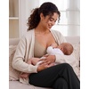 image:imageG4Free BareFeel Maternity Bra Wireless Nursing for Breastfeeding V Neck  Crossover Front U Back Nonremovable Pads Wide Straps Comfort Soft BraletteEasy Nursing for SleepampSportsampCasualToffee