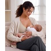 image:imageG4Free BareFeel Maternity Bra Wireless Nursing for Breastfeeding V Neck  Crossover Front U Back Nonremovable Pads Wide Straps Comfort Soft BraletteEasy Nursing for SleepampSportsampCasualLight Khaki