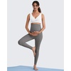 image:imageG4Free BareFeel Maternity Bra Wireless Nursing for Breastfeeding V Neck  Crossover Front U Back Nonremovable Pads Wide Straps Comfort Soft BraletteEasy Nursing for SleepampSportsampCasualPure White
