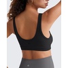 image:imageG4Free BareFeel Maternity Bra Wireless Nursing for Breastfeeding V Neck  Crossover Front U Back Nonremovable Pads Wide Straps Comfort Soft BraletteEasy Nursing for SleepampSportsampCasualBlack