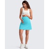 image:imageG4Free BareFeel Maternity Skirt with 2 Pockets Pregnancy Shorts Tennis Golf  Builtin Pockets ShortsA Line Stretchy Over the BumpUPF50 Soft FabricSweat Wickingfor Workout or CasualSky Blue
