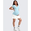 image:imageG4Free BareFeel Maternity Skirt with 2 Pockets Pregnancy Shorts Tennis Golf  Builtin Pockets ShortsA Line Stretchy Over the BumpUPF50 Soft FabricSweat Wickingfor Workout or CasualWhite