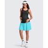 image:imageG4Free BareFeel Maternity Skirt with 2 Pockets Pregnancy Shorts Tennis Golf  Builtin Pockets ShortsA Line Stretchy Over the BumpUPF50 Soft FabricSweat Wickingfor Workout or CasualSky Blue