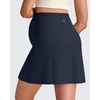 image:imageG4Free BareFeel Maternity Skirt with 2 Pockets Pregnancy Shorts Tennis Golf  Builtin Pockets ShortsA Line Stretchy Over the BumpUPF50 Soft FabricSweat Wickingfor Workout or CasualDark Navy