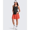image:imageG4Free BareFeel Maternity Skirt with 2 Pockets Pregnancy Shorts Tennis Golf  Builtin Pockets ShortsA Line Stretchy Over the BumpUPF50 Soft FabricSweat Wickingfor Workout or CasualRust Orange