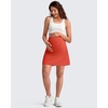 image:imageG4Free BareFeel Maternity Skirt with 2 Pockets Pregnancy Shorts Tennis Golf  Builtin Pockets ShortsA Line Stretchy Over the BumpUPF50 Soft FabricSweat Wickingfor Workout or CasualRust Orange