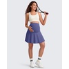 image:imageG4Free BareFeel Maternity Skirt with 2 Pockets Pregnancy Shorts Tennis Golf  Builtin Pockets ShortsA Line Stretchy Over the BumpUPF50 Soft FabricSweat Wickingfor Workout or CasualDark Purple