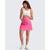 image:imageG4Free BareFeel Maternity Skirt with 2 Pockets Pregnancy Shorts Tennis Golf  Builtin Pockets ShortsA Line Stretchy Over the BumpUPF50 Soft FabricSweat Wickingfor Workout or CasualRose Pink