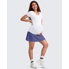 image:imageG4Free BareFeel Maternity Skirt with 2 Pockets Pregnancy Shorts Tennis Golf  Builtin Pockets ShortsA Line Stretchy Over the BumpUPF50 Soft FabricSweat Wickingfor Workout or CasualDark Purple