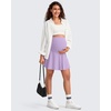image:imageG4Free BareFeel Maternity Skirt with 2 Pockets Pregnancy Shorts Tennis Golf  Builtin Pockets ShortsA Line Stretchy Over the BumpUPF50 Soft FabricSweat Wickingfor Workout or CasualLight Purple