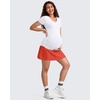 image:imageG4Free BareFeel Maternity Skirt with 2 Pockets Pregnancy Shorts Tennis Golf  Builtin Pockets ShortsA Line Stretchy Over the BumpUPF50 Soft FabricSweat Wickingfor Workout or CasualRust Orange
