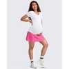 image:imageG4Free BareFeel Maternity Skirt with 2 Pockets Pregnancy Shorts Tennis Golf  Builtin Pockets ShortsA Line Stretchy Over the BumpUPF50 Soft FabricSweat Wickingfor Workout or CasualRose Pink