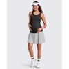 image:imageG4Free BareFeel Maternity Skirt with 2 Pockets Pregnancy Shorts Tennis Golf  Builtin Pockets ShortsA Line Stretchy Over the BumpUPF50 Soft FabricSweat Wickingfor Workout or CasualGrey