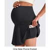 image:imageG4Free BareFeel Maternity Skirt with 2 Pockets Pregnancy Shorts Tennis Golf  Builtin Pockets ShortsA Line Stretchy Over the BumpUPF50 Soft FabricSweat Wickingfor Workout or CasualBlack