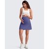 image:imageG4Free BareFeel Maternity Skirt with 2 Pockets Pregnancy Shorts Tennis Golf  Builtin Pockets ShortsA Line Stretchy Over the BumpUPF50 Soft FabricSweat Wickingfor Workout or CasualDark Purple