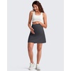 image:imageG4Free BareFeel Maternity Skirt with 2 Pockets Pregnancy Shorts Tennis Golf  Builtin Pockets ShortsA Line Stretchy Over the BumpUPF50 Soft FabricSweat Wickingfor Workout or CasualDark Gray